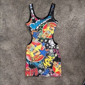 Body Central Graphic Bodycon Dress